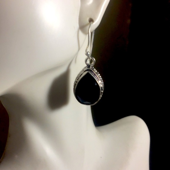 NEW beautiful Faceted Onyx Earrings - Picture 10 of 12